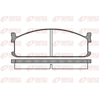 Brzdová destička Sada brzdových destiček, kotoučová brzda REMSA 0204.00