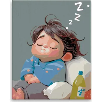 Malování podle čísel - Odpočinek - 40x50 cm, bez dřevěného rámu - CZ výroba