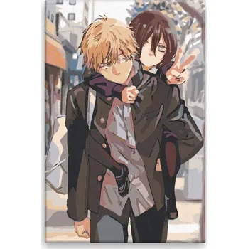 Dětské zboží Malování podle čísel - Anime 03 - 40x60 cm, bez dřevěného rámu - CZ výroba