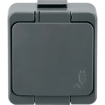 Elektrická zásuvka e2 elektro GmbH Zásuvka SMART ČSN na om IP44 šedá