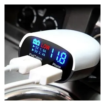 Nabíječka mobilu, tabletu do zapalování s digitálním voltmetrem ZAP 14071