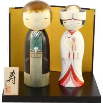Japonské panenky Kokeshi Towani set, 20,5 cm