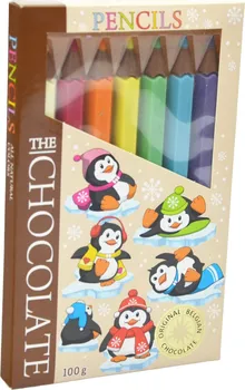 Čokoláda T-Severka Čokoládové pastelky zimní tučňáci 100 g