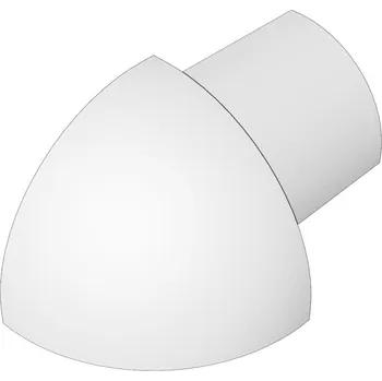 Stavební materiál SP15/1 vnější růžek k ukončovací liště C ACARA, PVC briliant bílá, 6 mm, 2 ks