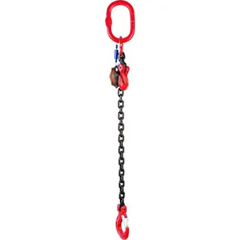 Příslušenství pro stavební techniku SVX Řetězový závěs oko-hák tř 80 se zkracovačem (1,5 m, 2000 kg, 8 mm, černá) 1,5 m, 2000 kg, 8 mm, fekete