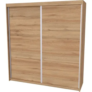 Šatní skříň Nábytek Mikulík Skříň MAXIM 2 ROZMĚR: (š/v/hl.) 130x214x61 cm