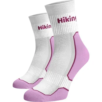 Pánské ponožky Hrubé funkční ponožky Hiking - bílofialové 35-38