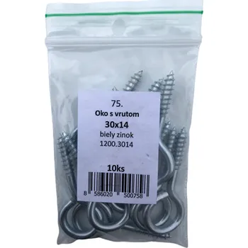 Šroub SVX Oko s vrutem Zn - blistr 75 30x14mm č75