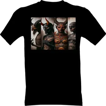 Pánská móda Tričko s potiskem Démoni pánské