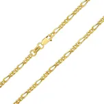 Zlatý řetízek Figaro 2,3 mm - Y 46 cm