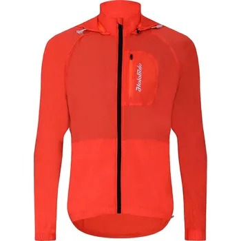 Cyklistická bunda HOLOKOLO Cyklistická větruodolná bunda - WIND/RAIN - červená 3XL