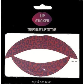 Paletka dekorativní kosmetiky Dočasné tetování na rty. Odstín TF-0025