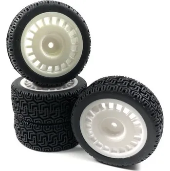 RC náhradní díl Absima Sportovní pneumatiky Rally Winded Design 1:10 včetně disků, sada 4ks, bílé