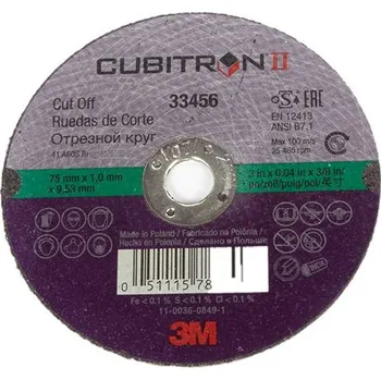 Brusný kotouč 3M kotouč řezací CUBITRON II 75x1x9,53mm (33456)