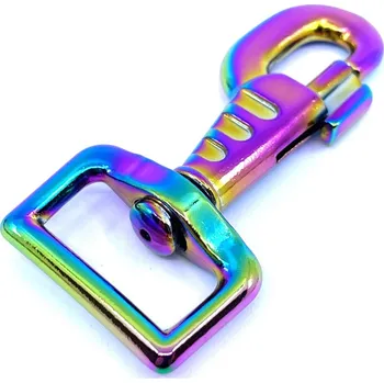 Jištění SVX hardware Karabina otočná s prolisem dúhová 80x25mm 80x25mm