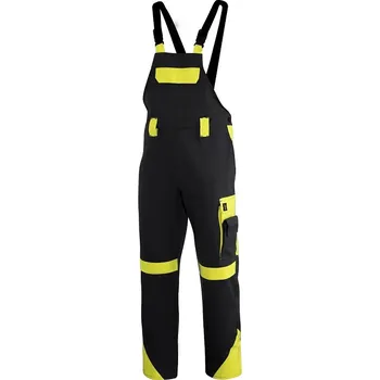 montérky Procera PRACOVNÍ KALHOTY S LACLEM PROPLUS ČERNO ŽLUTÉ Velikost: 58