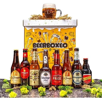 Dárkový potravinový koš Manboxeo Beerboxeo plné pivních speciálů
