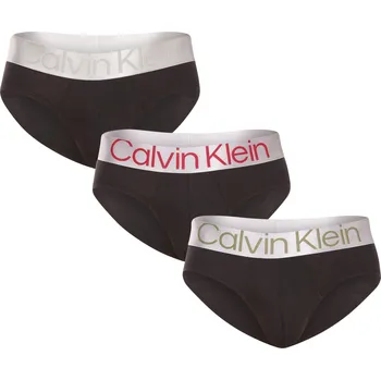 Slipy 3PACK pánské slipy Calvin Klein černé (NB3129A-GIW) S NB3129A-GIW Možnost vrácení zboží ZDARMA do 120 dnů!