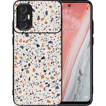 Pouzdro na tablet VSECHNONAMOBIL 67111 MY ART Ochranný obal Tecno Spark 8 Pro BEIGE TERRAZZO (162)