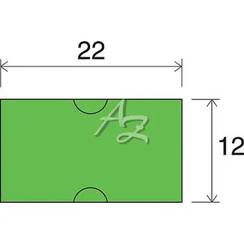 Speciální papír etiketa 22x12mm COLA-PLY zelená