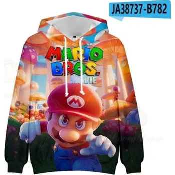 Chlapecký svetr Dětská mikina s kapucí - Super Mario Varianta: Mikina 4 - JA38737-B782, Velikost: 150/140-150 cm