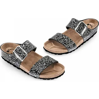 Pracovní obuv Obuv zdravotní FORcare 303004 černá potisk květiny Velikost: 36