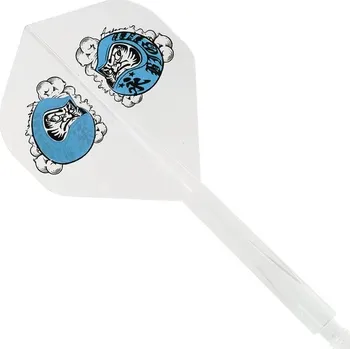 Příslušenství pro šipky Letky CONDOR AXE Standard Daruma Baby Clear Blue Long