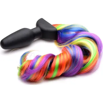 Anální kolík Tailz Rainbow Tail, Vibrating Rainbow
