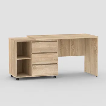 Psací stůl Psací (PC) stůl s otočným kontejenrem Rea Roy - Psací stůl rohový i rovný