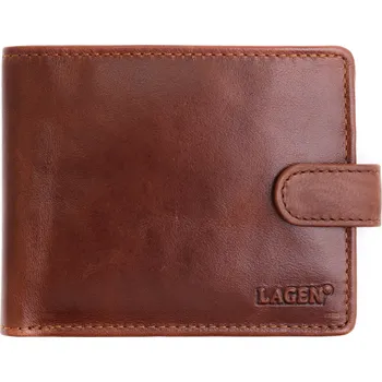 Peněženka Pánská kožená peněženka Lagen E 1036/T koňakově hnědá