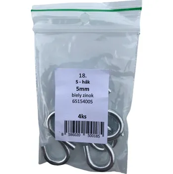 Příslušenství pro stavební techniku SVX S hák pozinkovaný - blistr 18 5mm č18