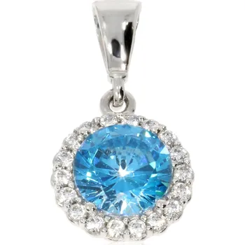 Přívěsek Zlatý přívěsek s modrým kamenem