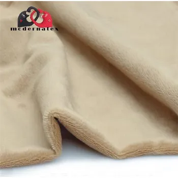 Minky mikroplyš jednobarevné, barva Camel