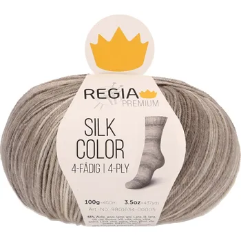 Příze Regia Premium Silk Color 21 taupe color (Příze Regia premium silk Color 21)