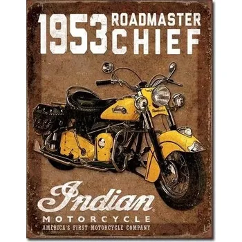 Plechová cedule Indian Cedule 1953 Indian Roadmaster