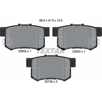 Brzdová destička Sada brzdových destiček, kotoučová brzda TEXTAR 2365201