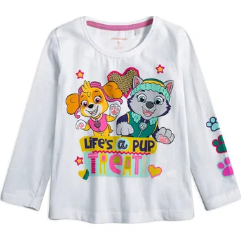 Dívčí tričko PAW PATROL TREAT bílé Velikost: 98
