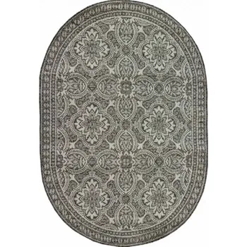 Vopi Kusový koberec Flat 21193 ivory/silver/grey (Varianta: Ovál 120 x 170 cm)