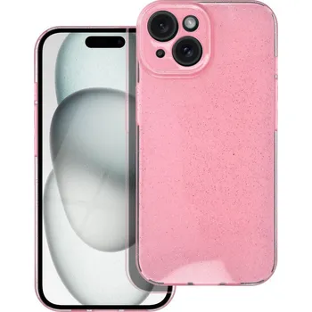Pouzdro na mobilní telefon OEM Pouzdro CLEAR CASE 2mm BLINK APPLE IPHONE 15 růžové