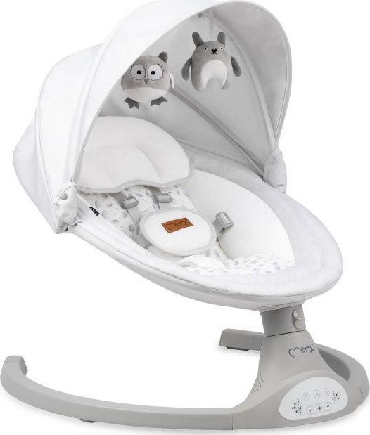 Momi Elektrické houpátko KENANI Sv. šedá
