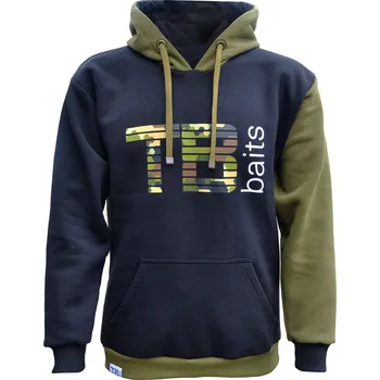Rybářské oblečení TB Baits Mikina Hexa Camo Hoodie - XXXL