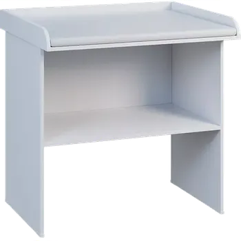 přebalovací pult a komoda PP - 108 pult přebalovací s matrací, odkládací police, 1000x1000x800, bílá, koženka bílá BA-1