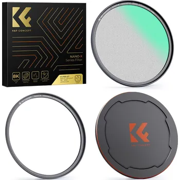 K&F Concept Nano-X Magnetic Black Mist Filter 1/8 with Adapter Ring & Lens Cap (77mm)