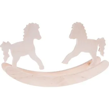 Svatební dekorace Dřevěni houpací koníci - pohyblivýí 19 cm