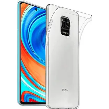 Pouzdro na mobilní telefon Silikonový obal pro Xiaomi Redmi Note 9 Pro - průhledný