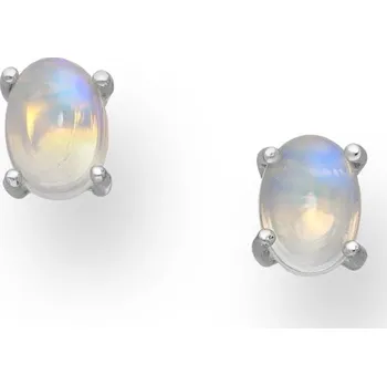 Náušnice Prstýnkárna Stříbrné puzety s pravým opálem AG 925 ≤ 1 g