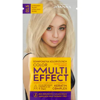 Barva na vlasy Joanna Multi Effect barvicí šampon na vlasy 01,5 ultra světlá blond, 35 g