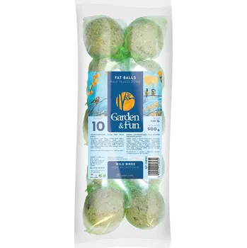 Krmivo pro ptáka Lolo Pets Garden Fun lojové koule se síťkou 10x 90 g