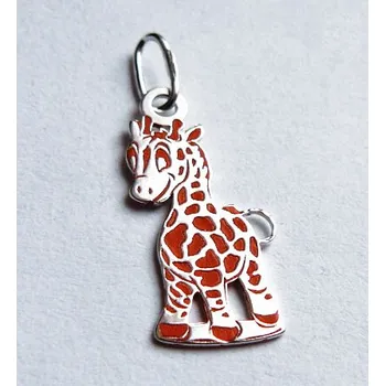 Přívěsek Stříbrný přívěsek žirafa barevná - PA1032B (Stříbrná žirafa barevná)