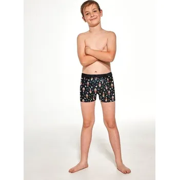 Cornette boxerky chlapecké 700/133 Drum - černá, 146-152 (Chlapecké boxerky Cornette)